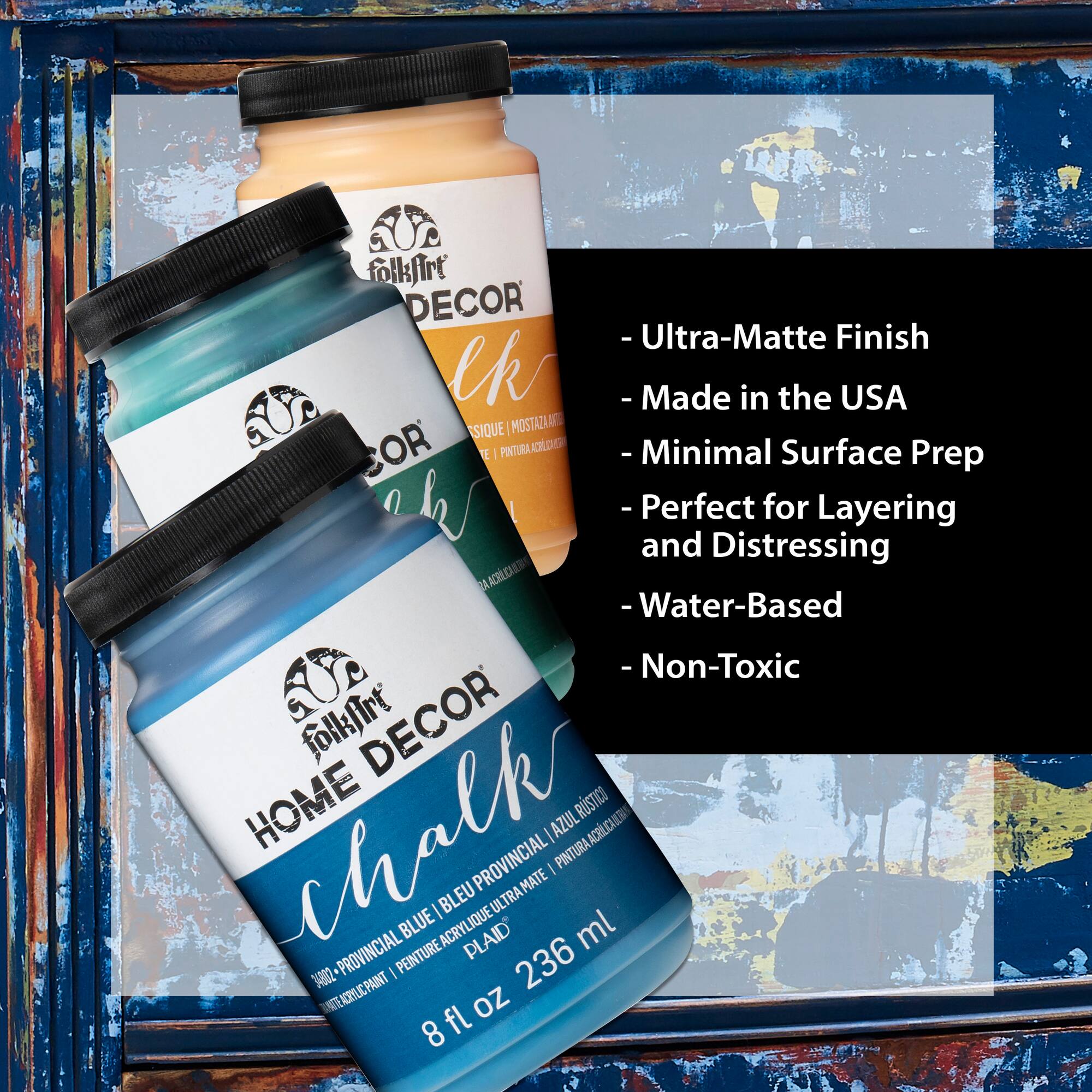 FolkArt® Home Décor Chalk Paint 12 Color Set